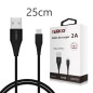 Cable de carga tipo-C 2A. 3m / 2m / 1m / 0,25m. Temco